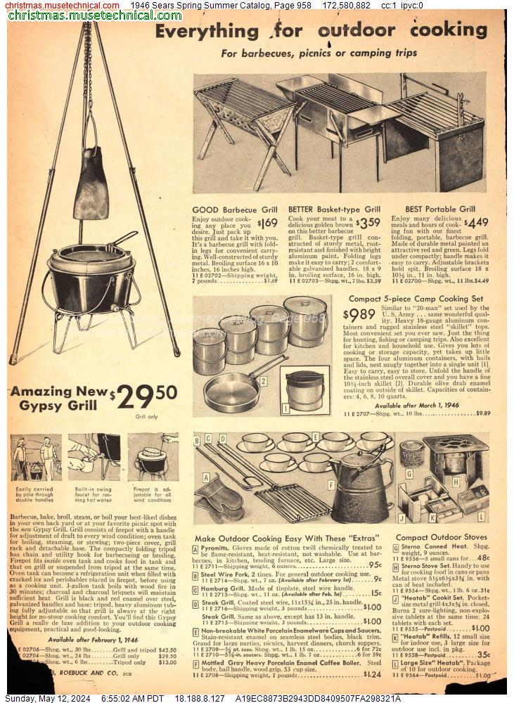 1946 Sears Spring Summer Catalog, Page 958
