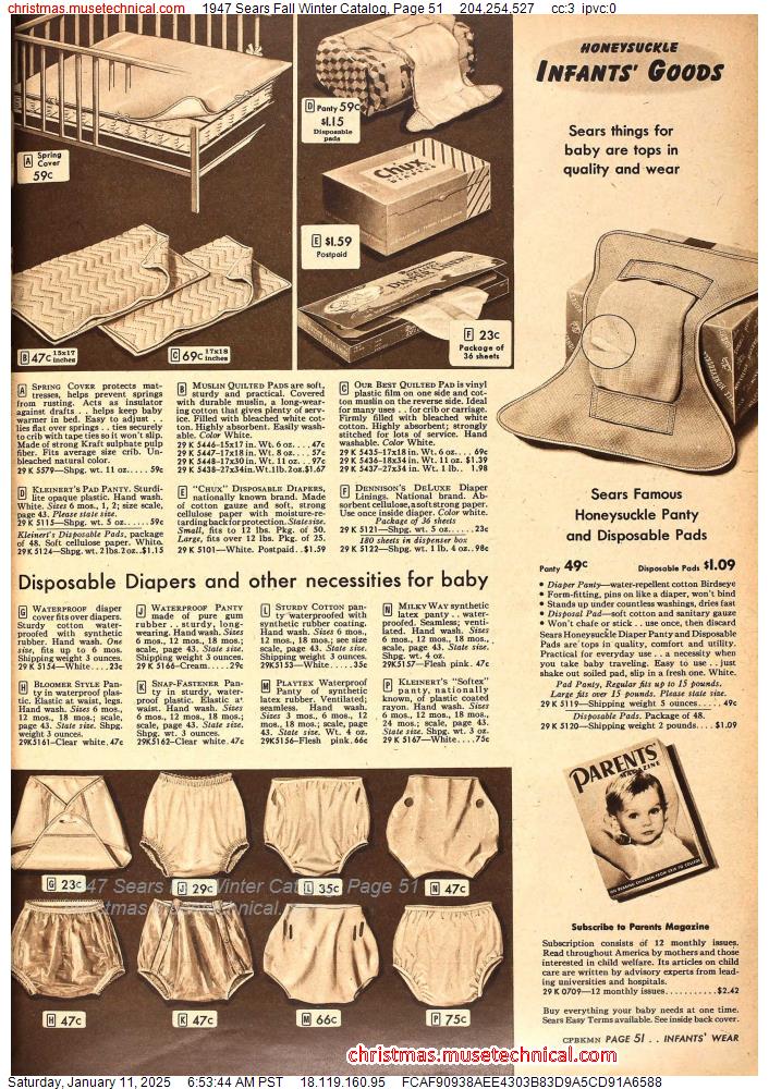 1947 Sears Fall Winter Catalog, Page 51