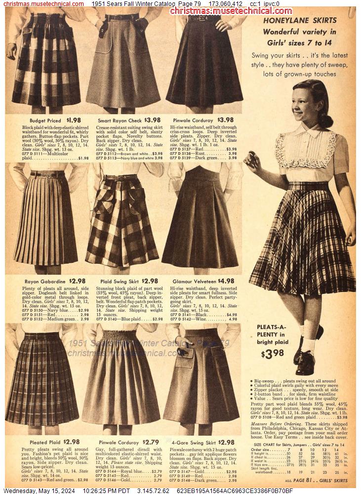 1951 Sears Fall Winter Catalog, Page 79