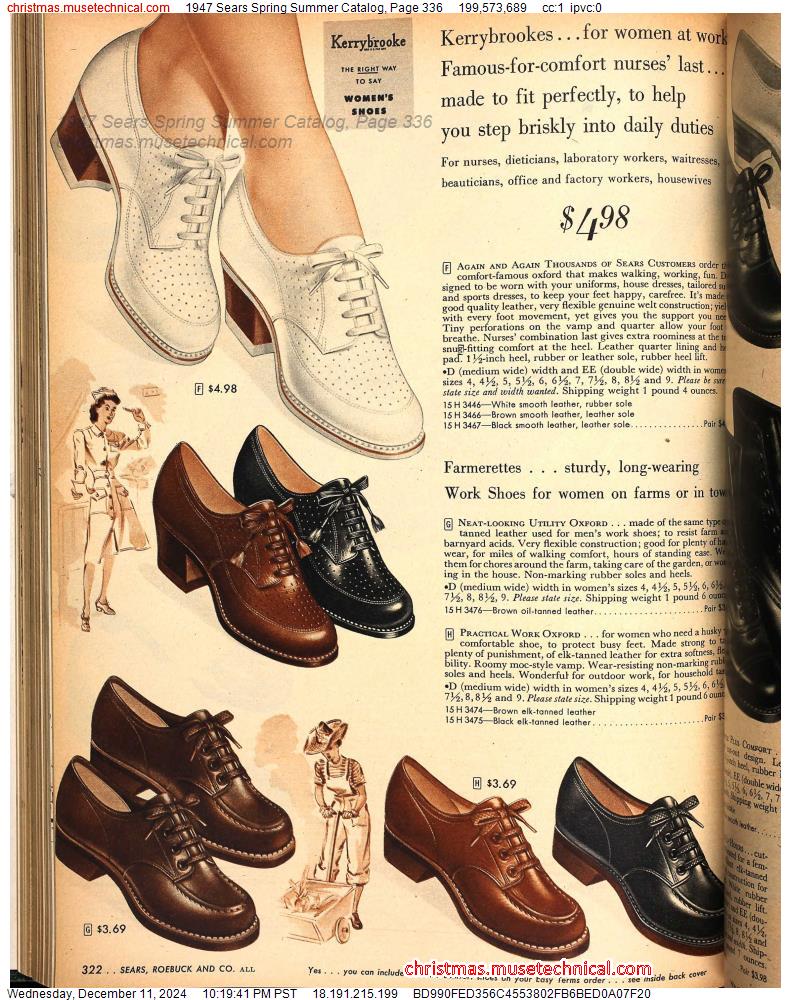 1947 Sears Spring Summer Catalog, Page 336