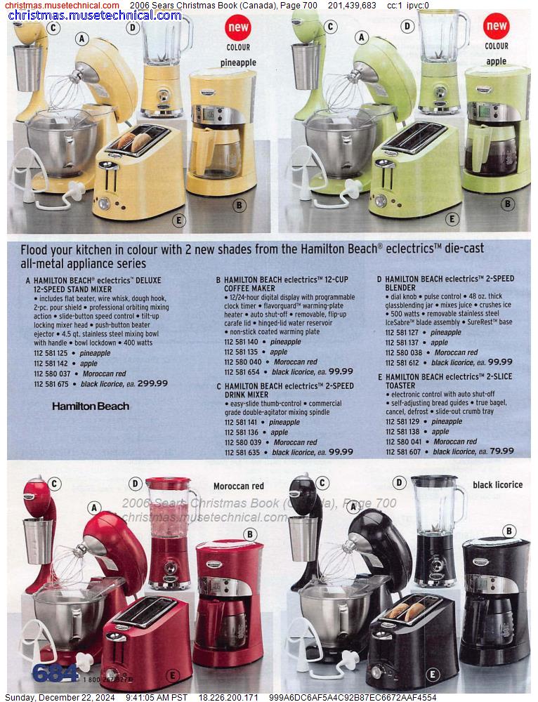 2006 Sears Christmas Book (Canada), Page 700