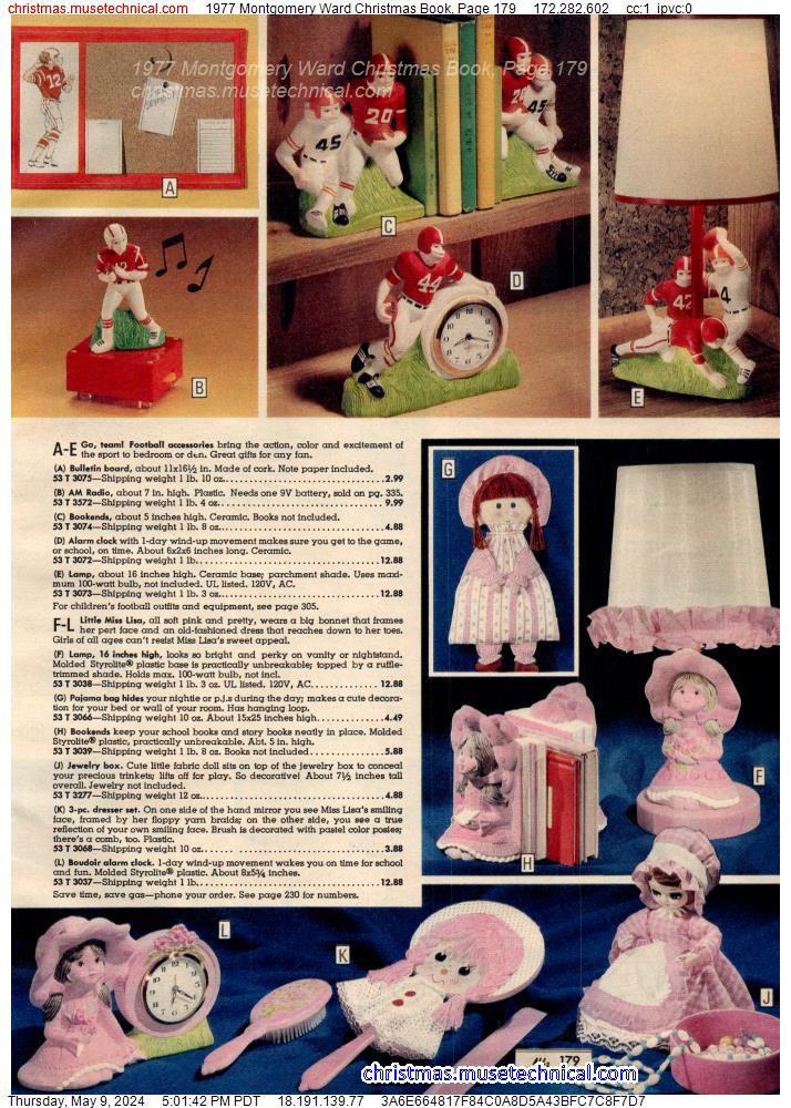 1977 Montgomery Ward Christmas Book, Page 179