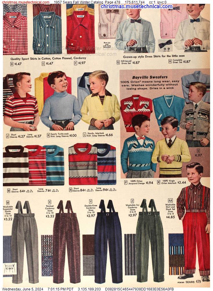 1957 Sears Fall Winter Catalog, Page 478