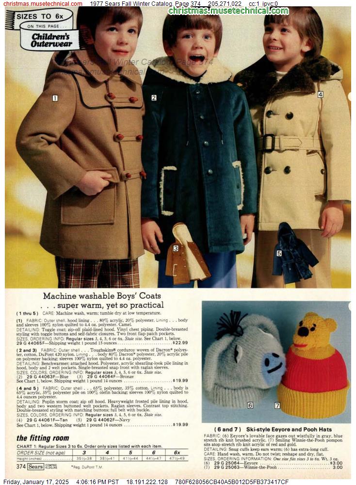 1977 Sears Fall Winter Catalog, Page 374