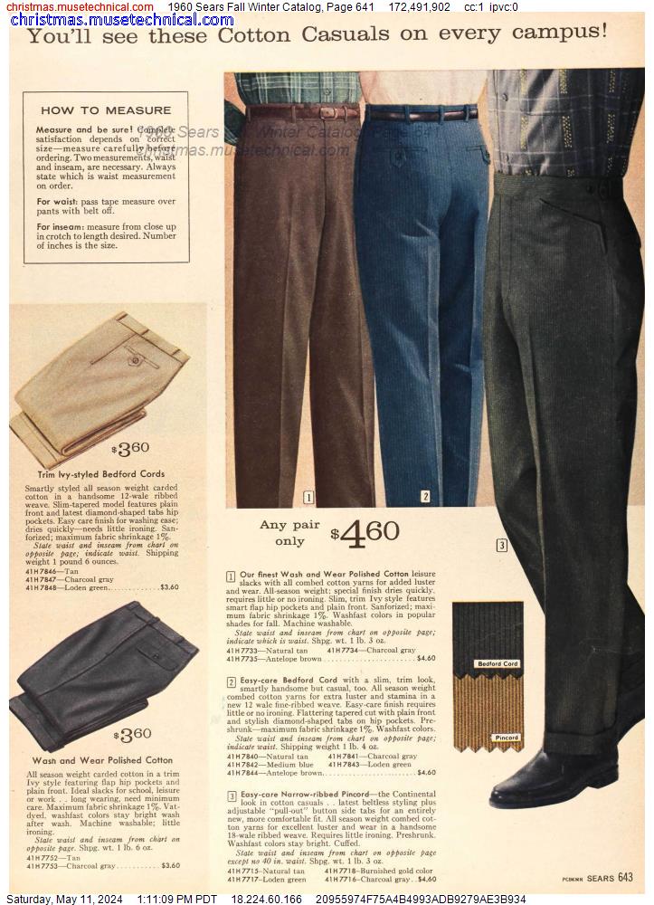 1960 Sears Fall Winter Catalog, Page 641