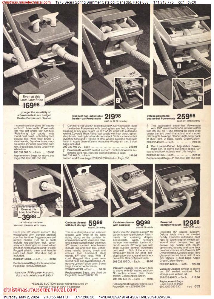 1975 Sears Spring Summer Catalog (Canada), Page 653