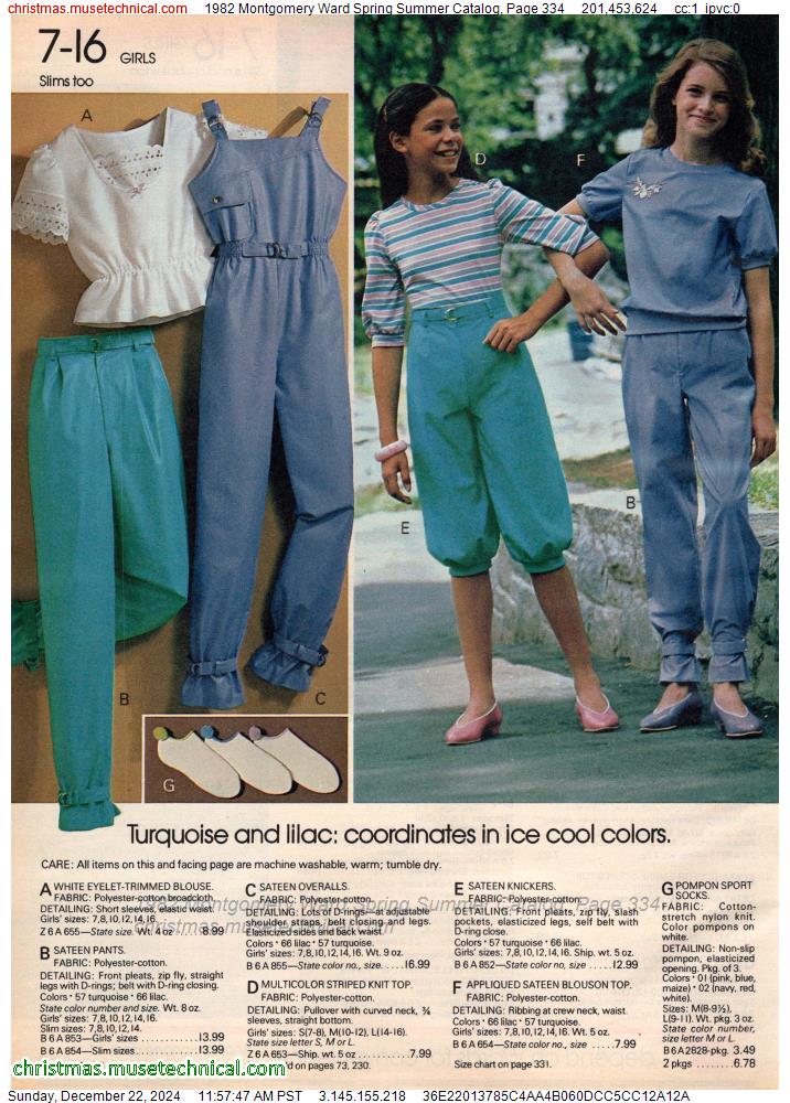 1982 Montgomery Ward Spring Summer Catalog, Page 334