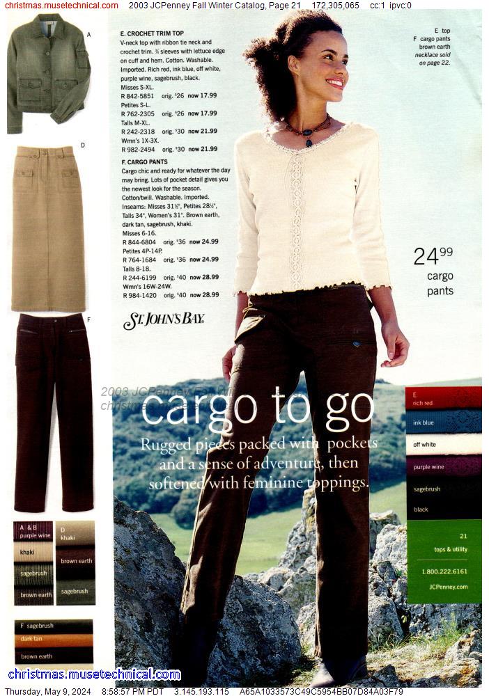 2003 JCPenney Fall Winter Catalog, Page 21
