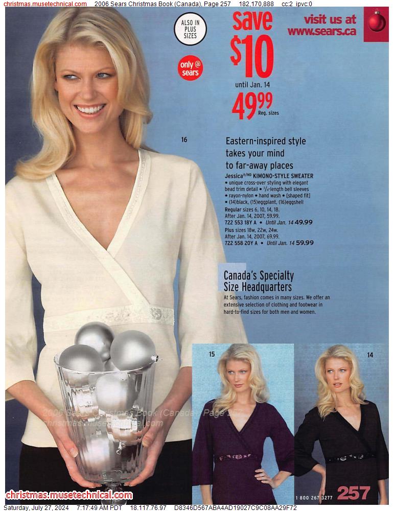 2006 Sears Christmas Book (Canada), Page 257
