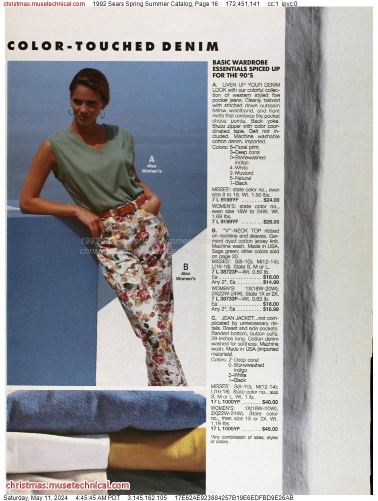 1992 Sears Spring Summer Catalog, Page 16
