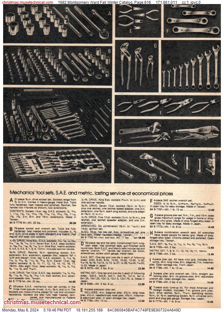 1982 Montgomery Ward Fall Winter Catalog, Page 616
