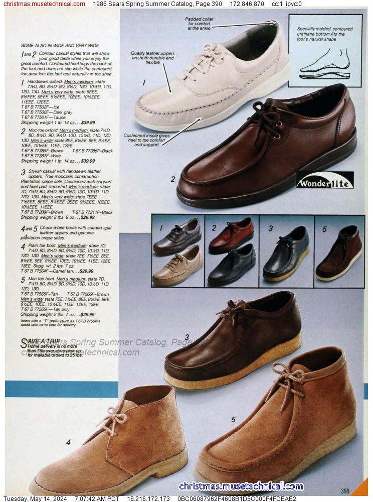1986 Sears Spring Summer Catalog, Page 390