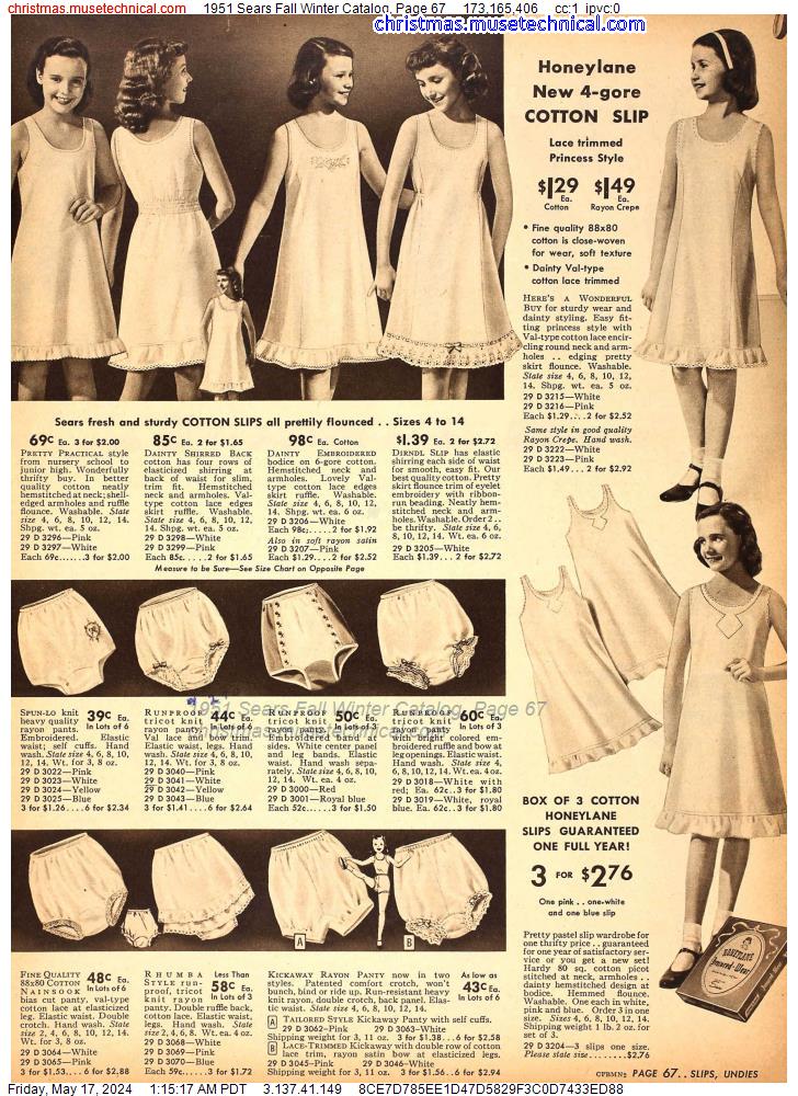1951 Sears Fall Winter Catalog, Page 67