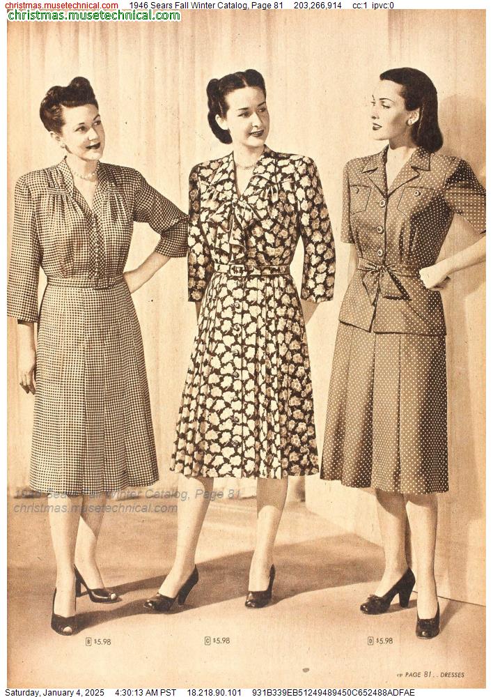 1946 Sears Fall Winter Catalog, Page 81