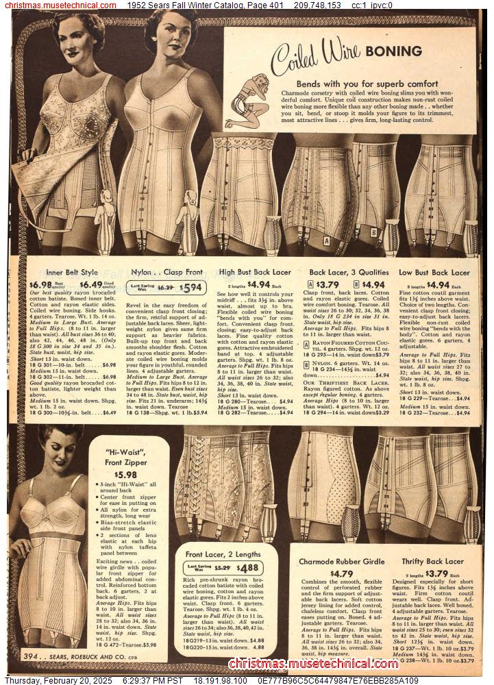 1952 Sears Fall Winter Catalog, Page 401