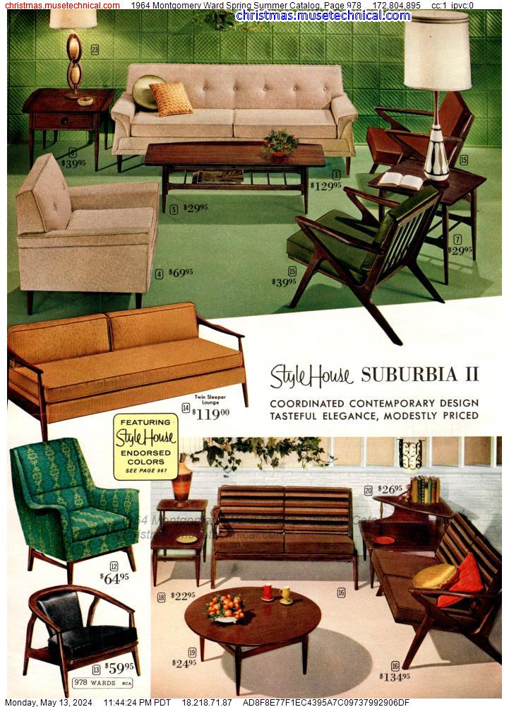 1964 Montgomery Ward Spring Summer Catalog, Page 978