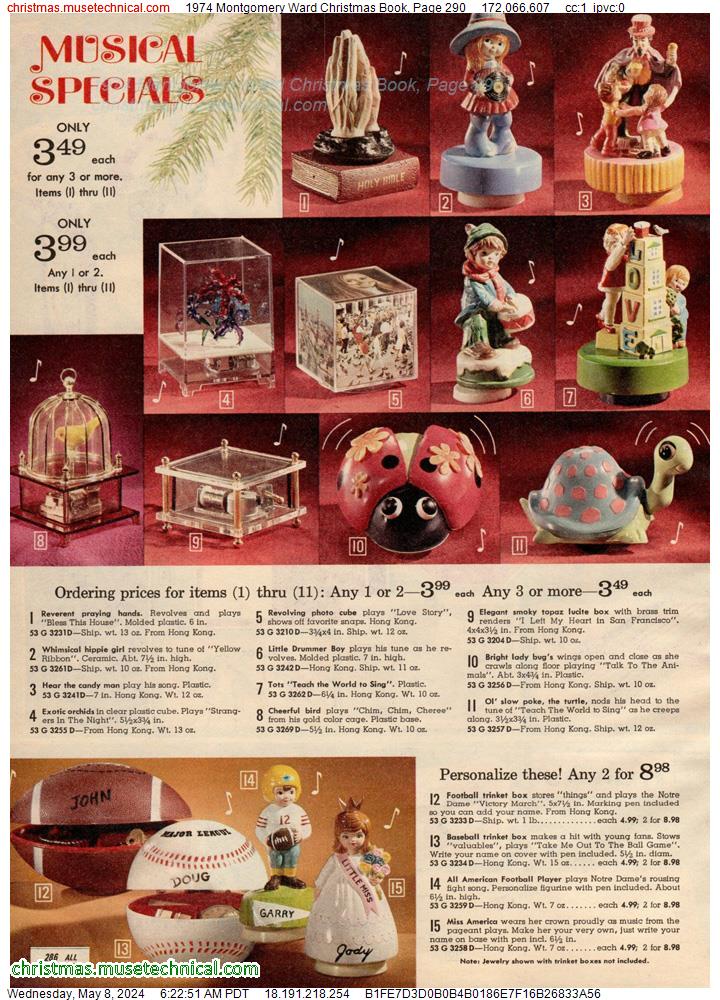 1974 Montgomery Ward Christmas Book, Page 290