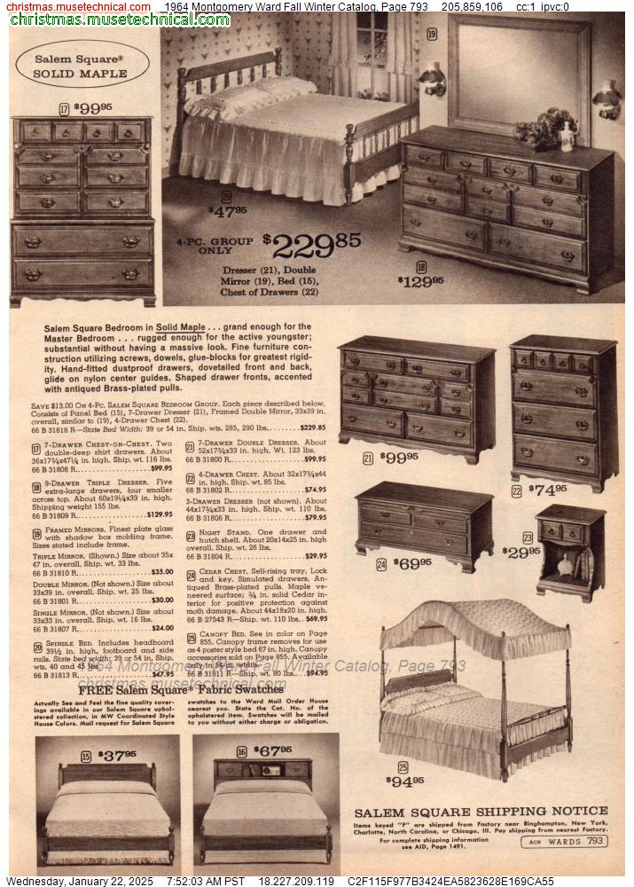 1964 Montgomery Ward Fall Winter Catalog, Page 793