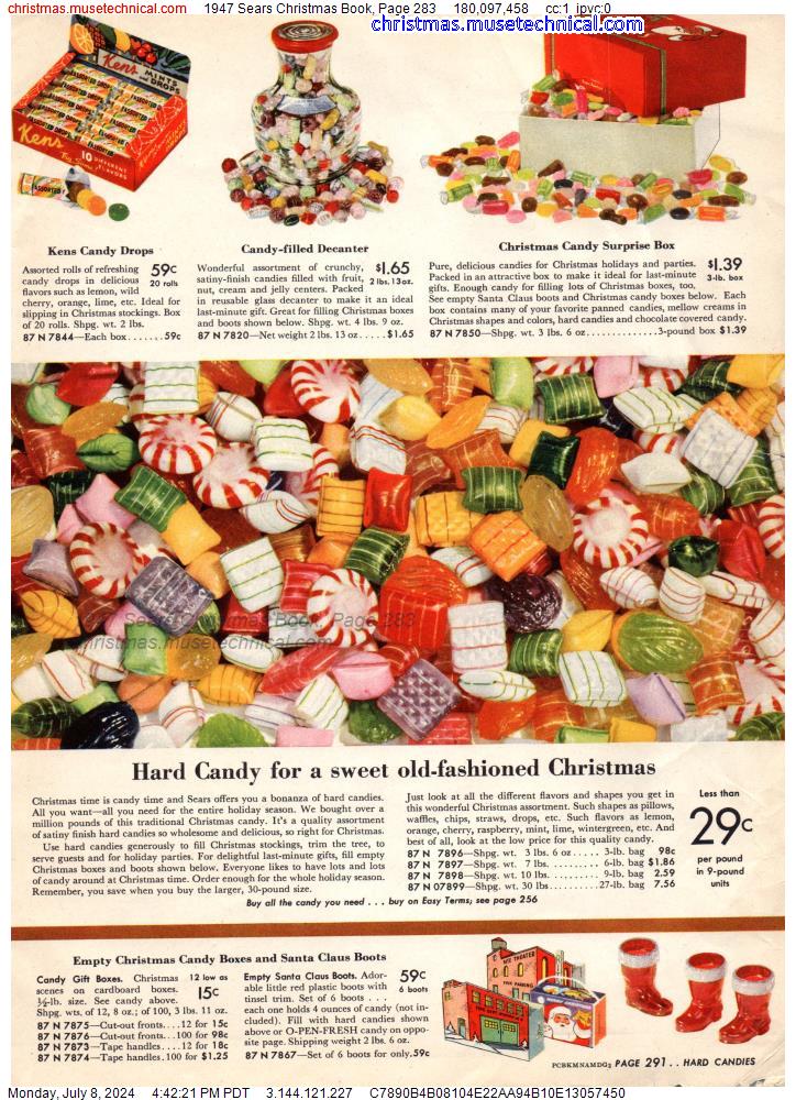 1947 Sears Christmas Book, Page 283
