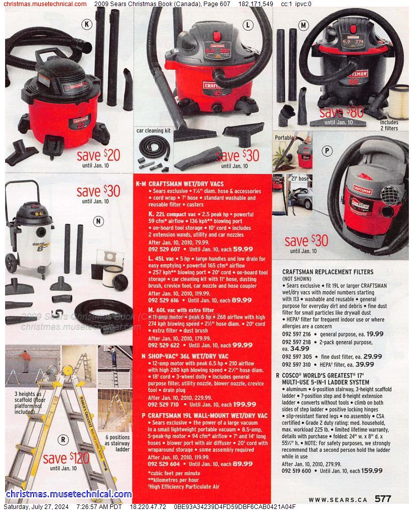 2009 Sears Christmas Book (Canada), Page 607
