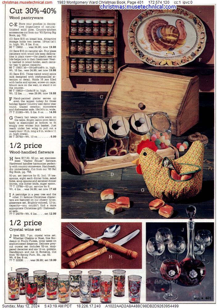 1983 Montgomery Ward Christmas Book, Page 401