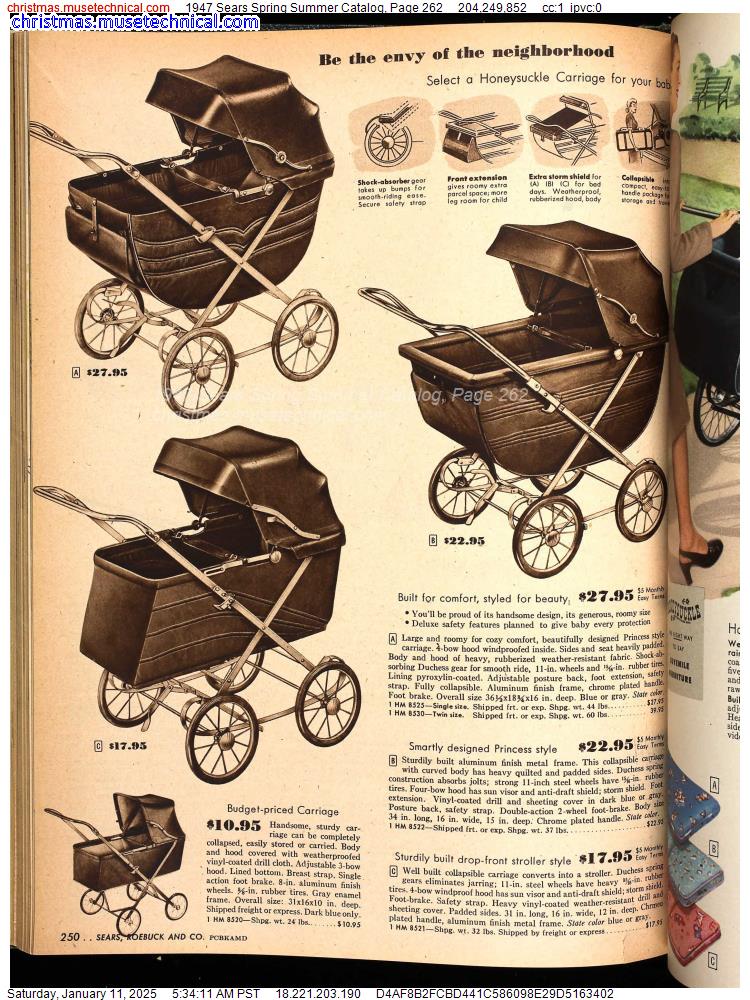 1947 Sears Spring Summer Catalog, Page 262