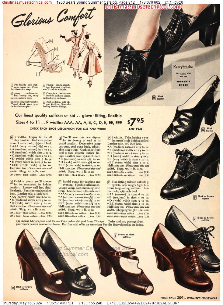 1950 Sears Spring Summer Catalog, Page 312