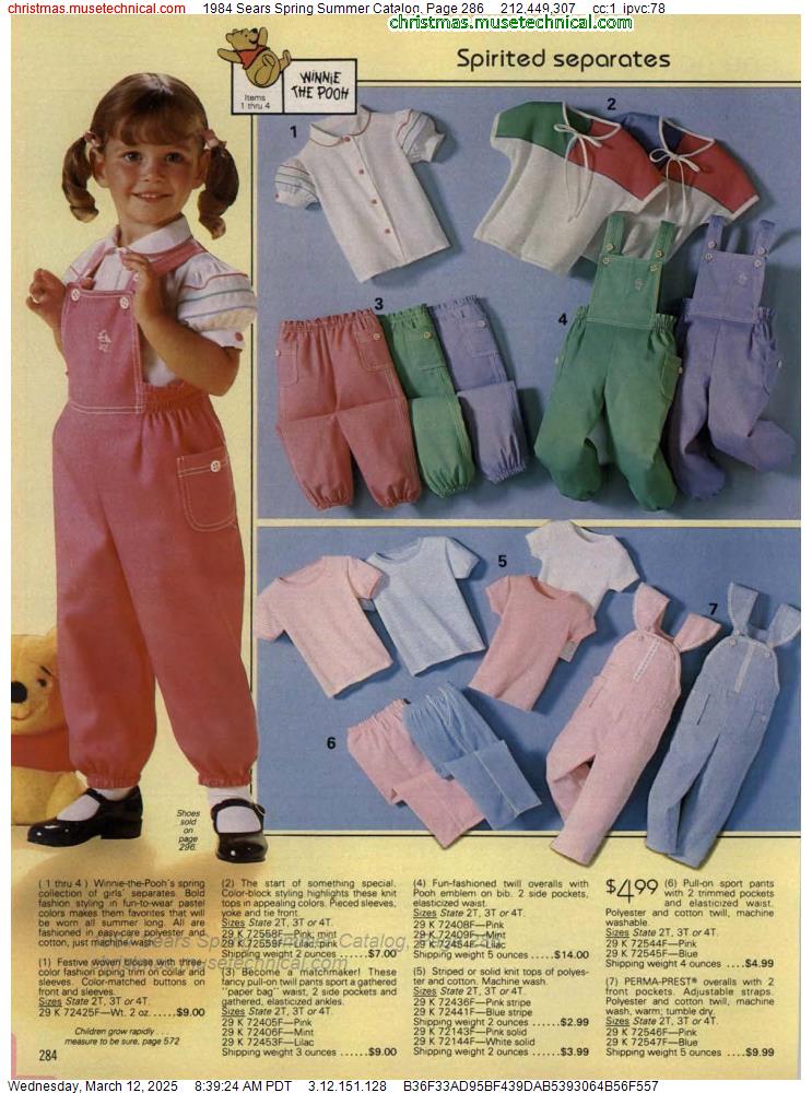 1984 Sears Spring Summer Catalog, Page 286