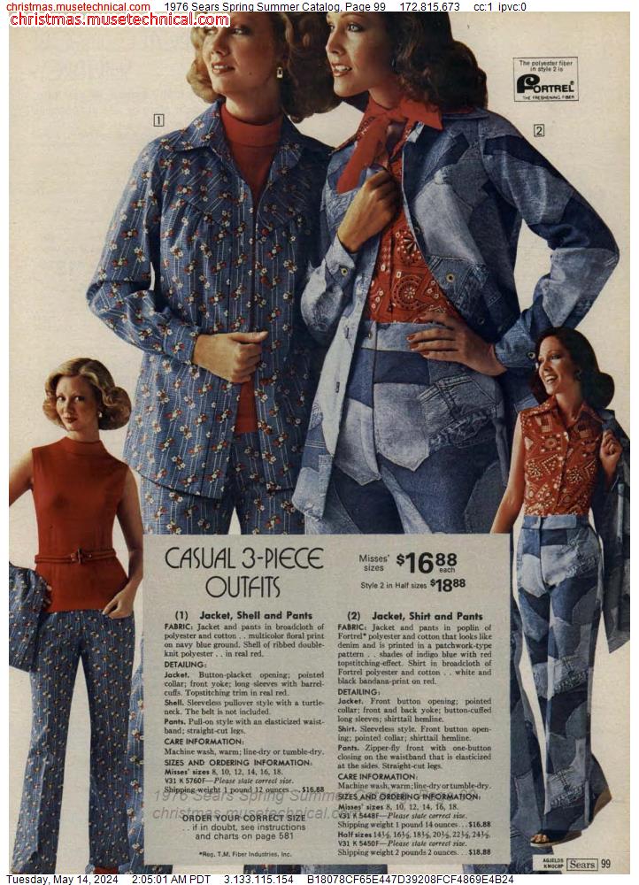 1976 Sears Spring Summer Catalog, Page 99