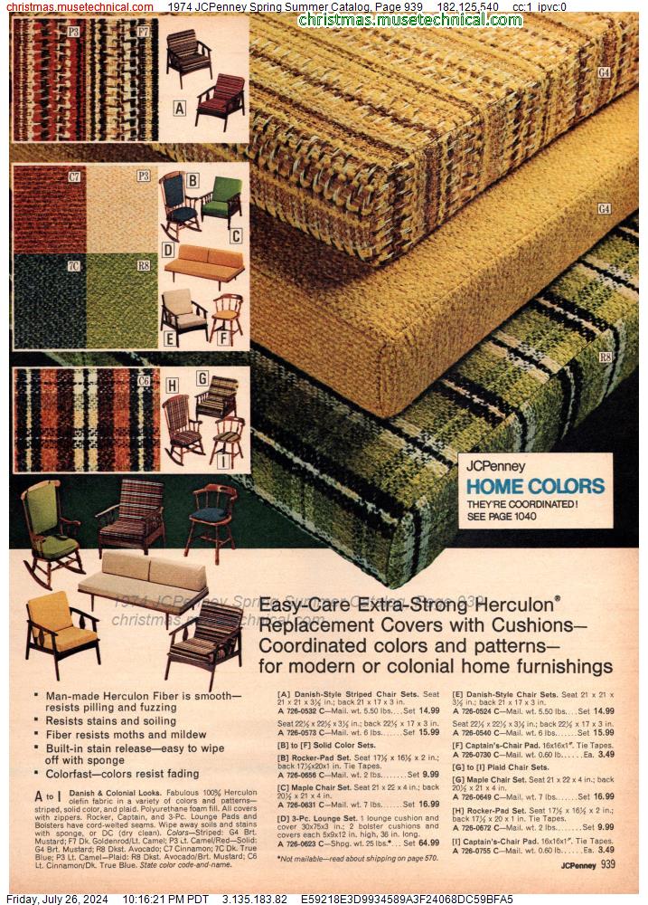 1974 JCPenney Spring Summer Catalog, Page 939
