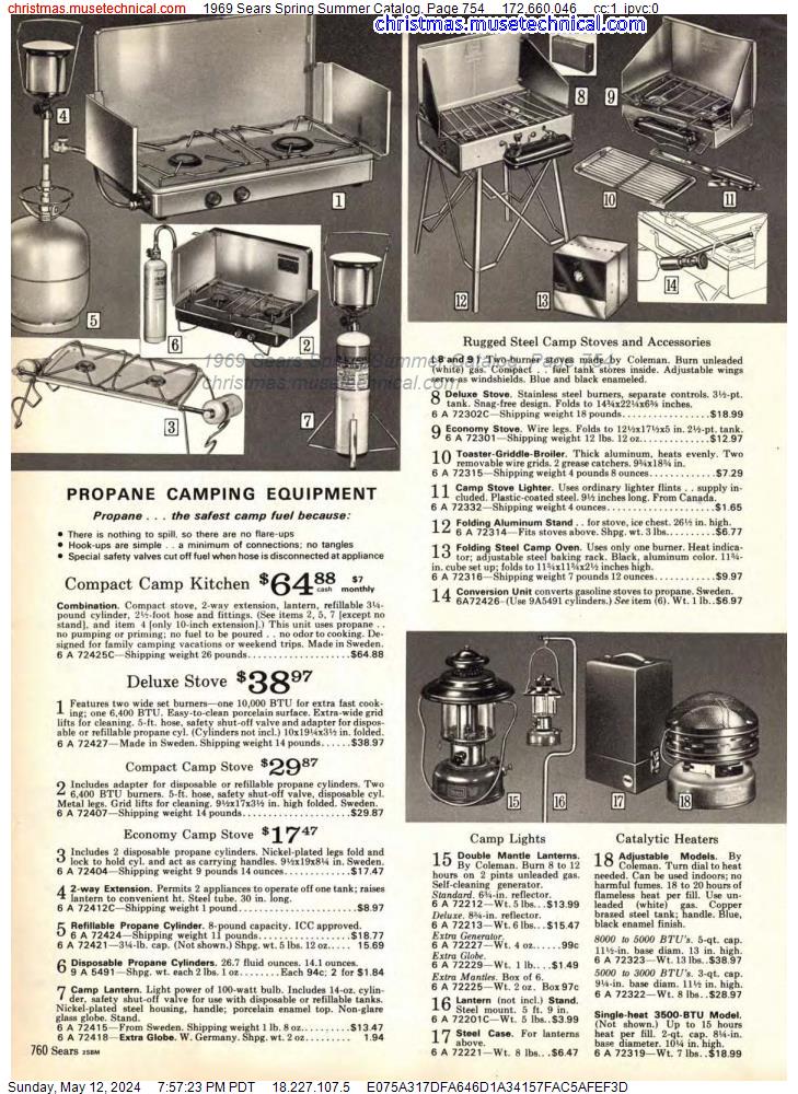 1969 Sears Spring Summer Catalog, Page 754