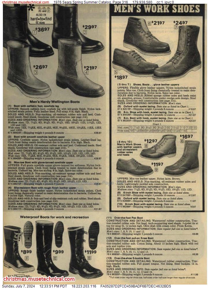 1976 Sears Spring Summer Catalog, Page 316