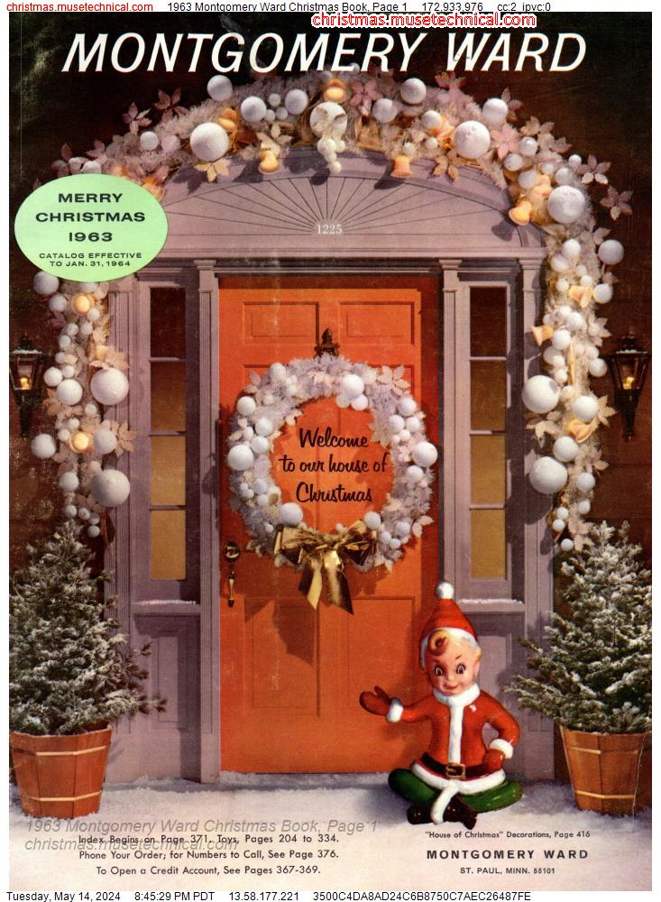 1963 Montgomery Ward Christmas Book, Page 1