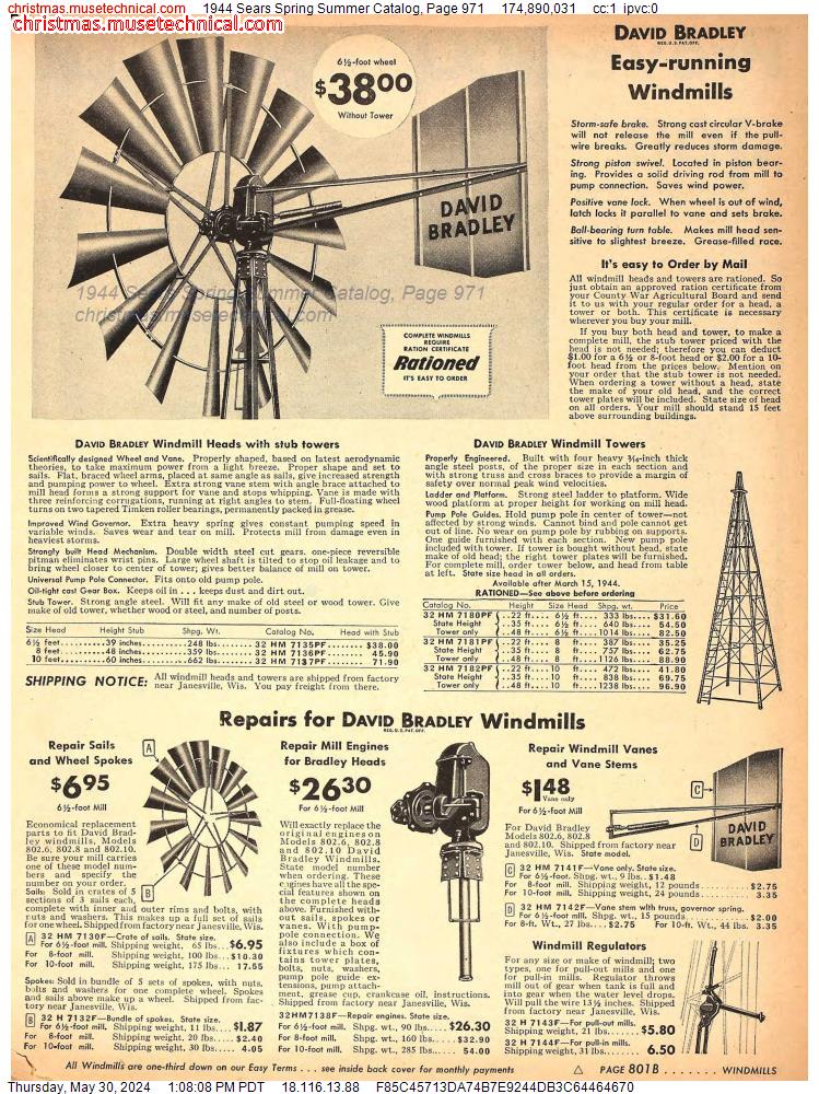 1944 Sears Spring Summer Catalog, Page 971