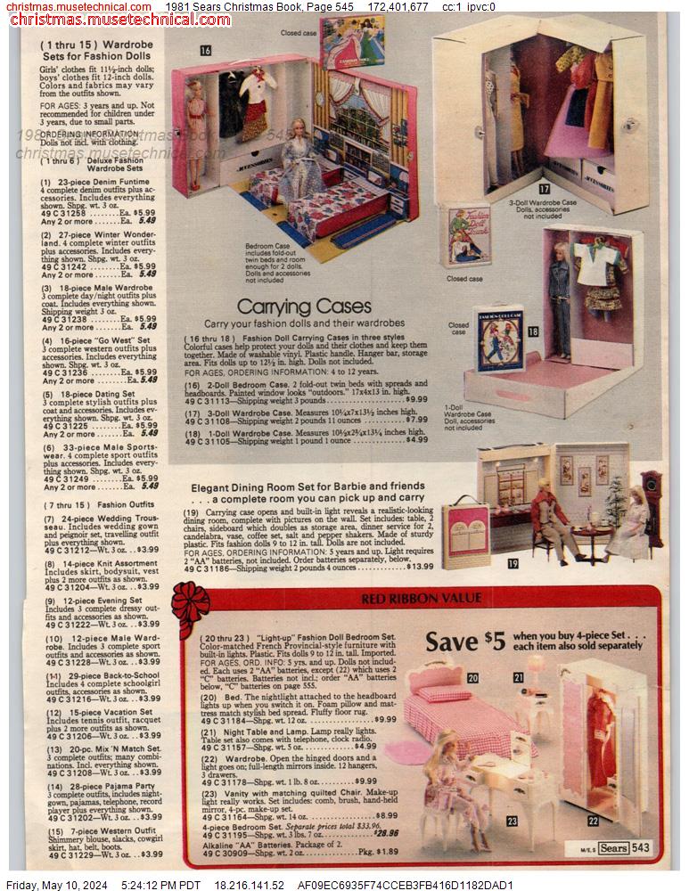 1981 Sears Christmas Book, Page 545