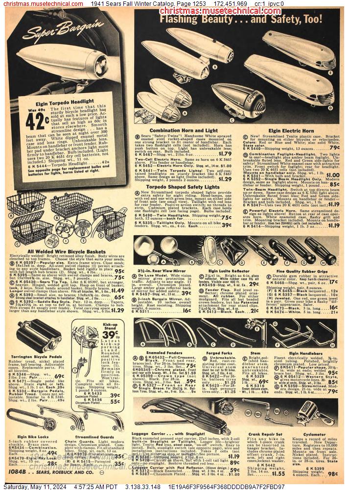1941 Sears Fall Winter Catalog, Page 1253