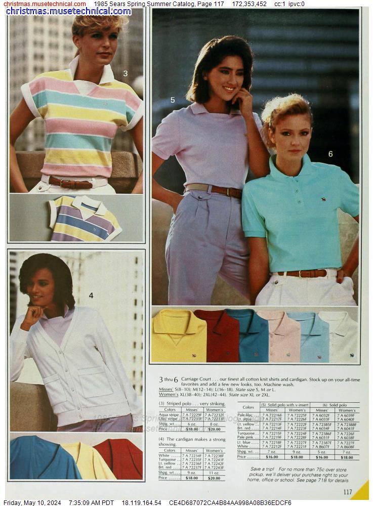 1985 Sears Spring Summer Catalog, Page 117