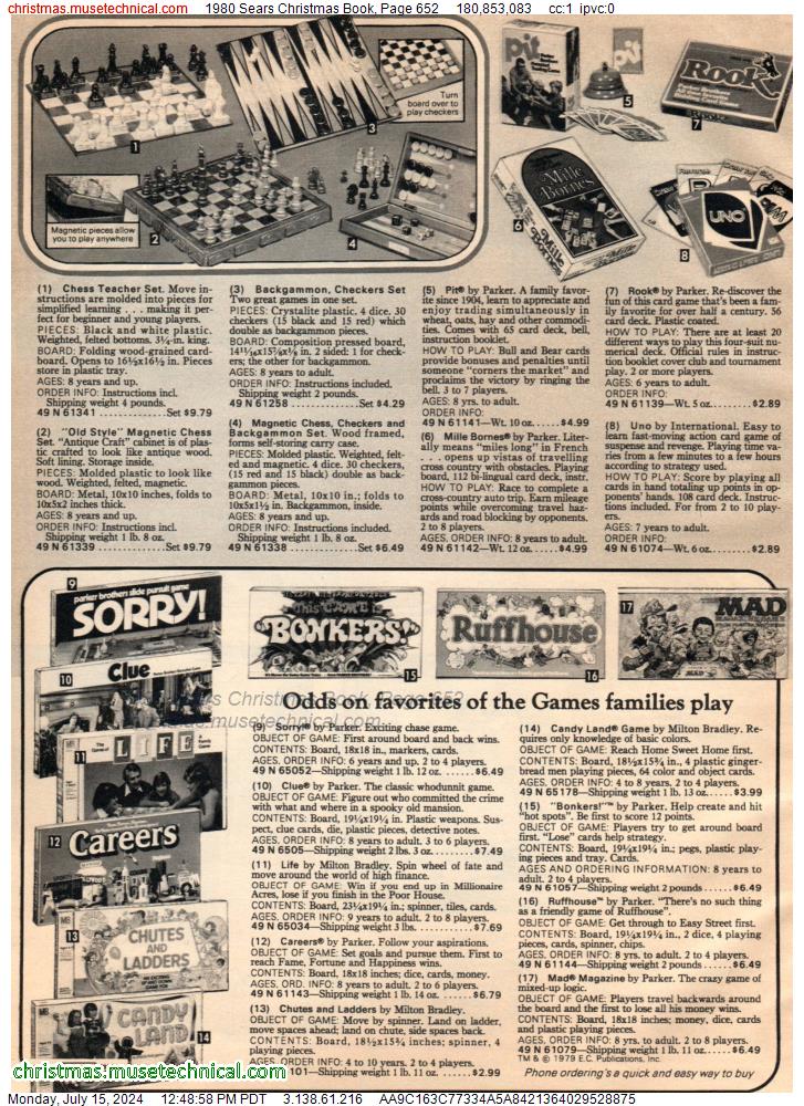 1980 Sears Christmas Book, Page 652