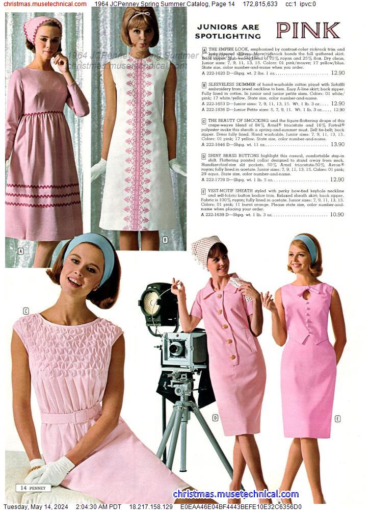 1964 JCPenney Spring Summer Catalog, Page 14