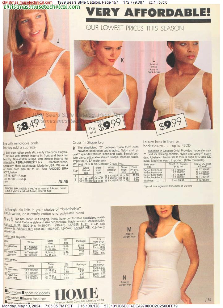 1989 Sears Style Catalog, Page 157