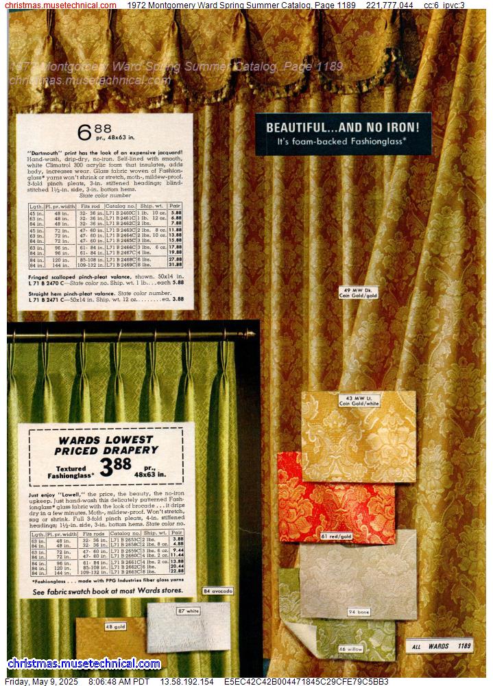 1972 Montgomery Ward Spring Summer Catalog, Page 1189