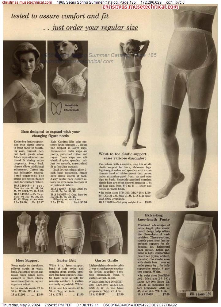 1965 Sears Spring Summer Catalog, Page 185