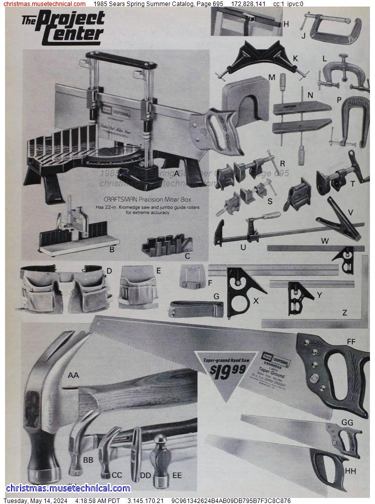 1985 Sears Spring Summer Catalog, Page 695
