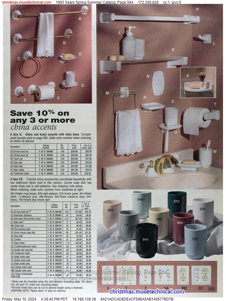 1993 Sears Spring Summer Catalog, Page 584
