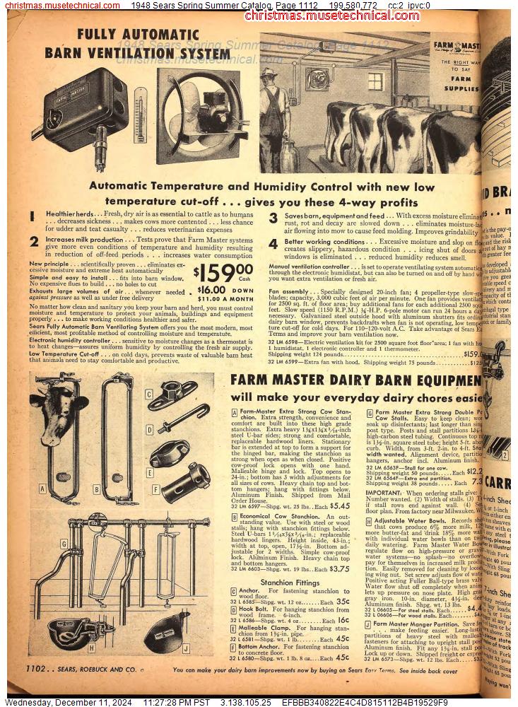 1948 Sears Spring Summer Catalog, Page 1112