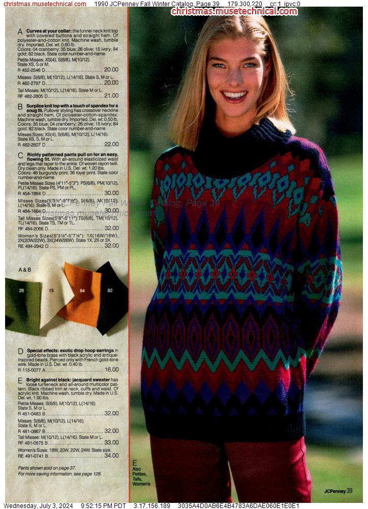 1990 JCPenney Fall Winter Catalog, Page 39