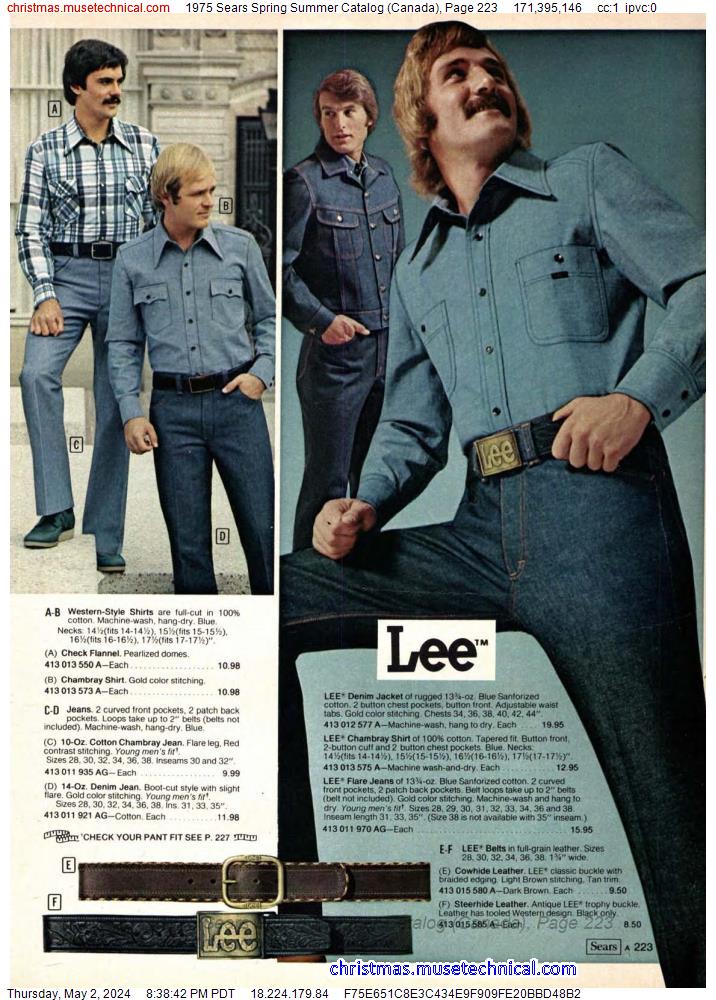 1975 Sears Spring Summer Catalog (Canada), Page 223