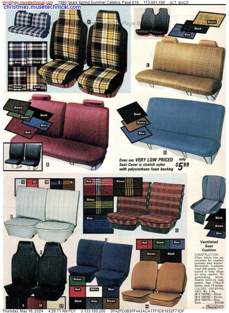 1980 Sears Spring Summer Catalog, Page 619