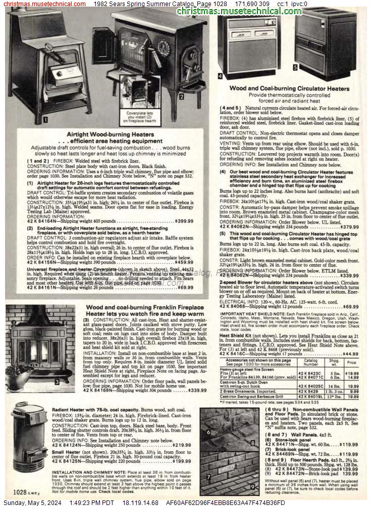 1982 Sears Spring Summer Catalog, Page 1028