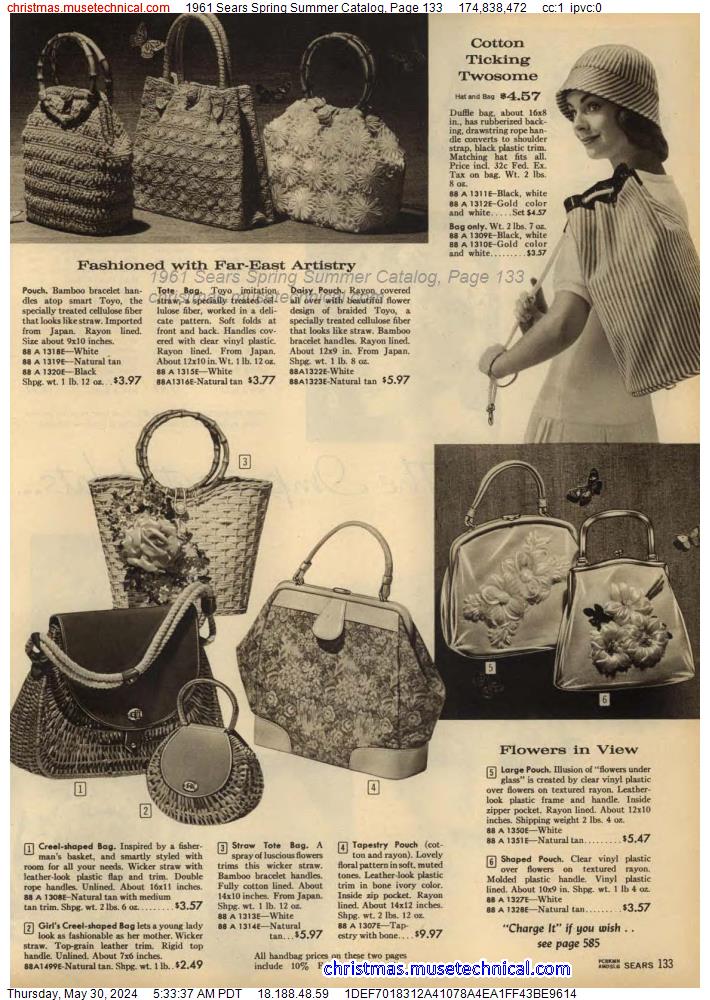1961 Sears Spring Summer Catalog, Page 133